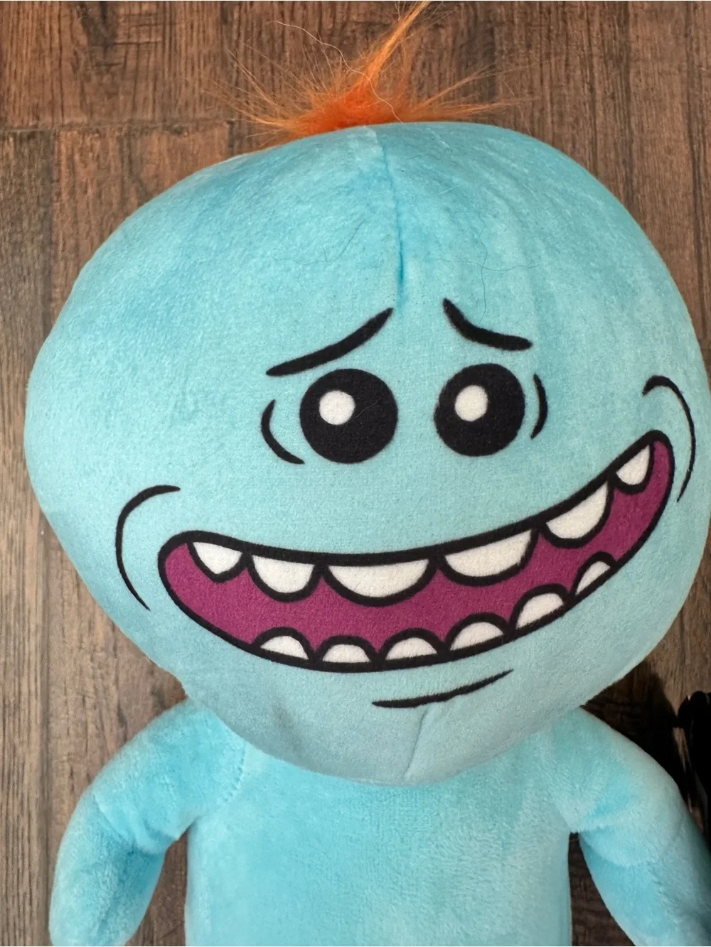 Rick and Morty Mr. Meeseeks Blue Plush Stuffed Toy 10” w/ Hang Tag Adult Swim